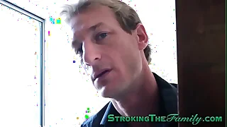 Teen stepdaughter jizzed